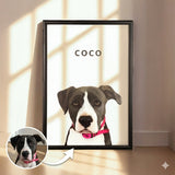 Pet Portrait on Acrylic Glass